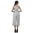 thumbnail image 3 of Moomaya Asymmetrical Top Women Midi Wrap&nbsp;Dress&nbsp;Sleeveless Casual&nbsp;Dress, 3 of 6