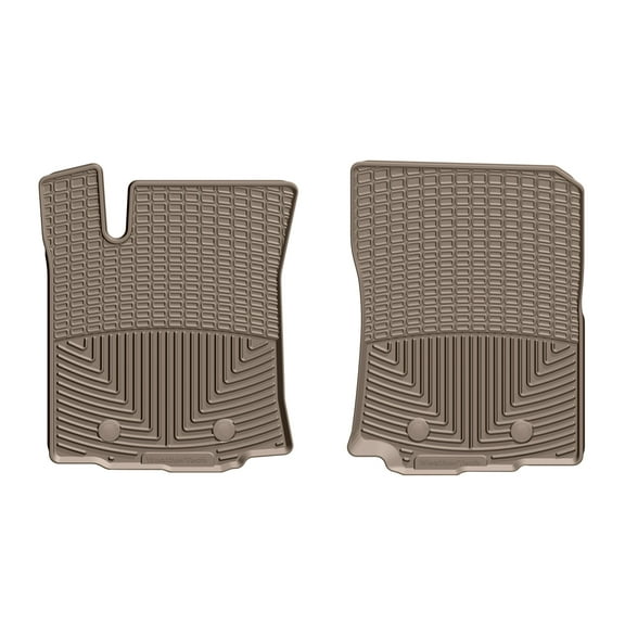 WeatherTech All-Weather Floor Mats compatible with 2018-2023 Toyota Tacoma - 1st Row (Driver & Passenger), Tan