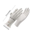 thumbnail image 2 of Ultra-Thin Ice Silk Summer Sunscreen Gloves, Universal One Size, Anti-Slip Grip for Driving & Outdoor, Touch Screen Compatible, Cooling Sun Protection Gloves for Women & Men Daily Use, Beige, 2 of 7