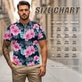 thumbnail image 6 of Aplkyhs Hawaiian Flowers Matching Golf Shirts for Couple Quarter Zip Men's Casual Short Sleeve Cool Golf Shirts 4-Way Stretch for Golf,Tennis,Hiking,Running,Gym Breathable Fabric, 6 of 6