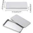 thumbnail image 2 of 1 Box 10 Pack 6.7x3.5 Large Rectangle Metal Tin Cans Platinum Tin-Plated Box with Lids for Gifts Party Favors and Other Accessories, 2 of 6