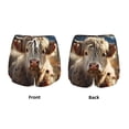 thumbnail image 3 of Cauagu Adorable Flower Field Cow Print Women's 2 in 1 Running Shorts Athletic Workout Gym Yoga Shorts Running Shorts for Women-Medium, 3 of 7