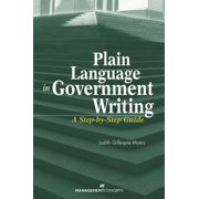 Plain Language in Government Writing: A Step-By-Step Guide, Used [Hardcover]
