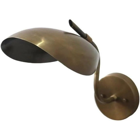 Elegant Curves Shape Handcrafted Brass Wall Lamp Fixtures