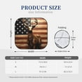 thumbnail image 6 of Uemuo Deer American Flag Vintage Printed 2 PCS Car Windshield Sun Shade, Auto Sun Heat and UV Rays Blocker, Foldable Automotive Front Window Sunshade Protector, 6 of 7