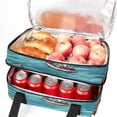 thumbnail image 5 of Santa Claus Double Layered Insulated Lunch Bag with Two Compartments, Large Capacity, Hand Carry, 7.1x11.4x16.1 Inches, Refrigerated Meal Bag, 5 of 6