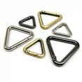 thumbnail image 3 of 5pcs Triangle Spring Gate O Ring Openable Leather Bag Handbag Belt Strap Buckle Connect Keyring Pendant Key Snap Clasp Clip DIY, 3 of 9