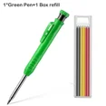 thumbnail image 1 of Crayon de Charpentier Solide Taille-Crayon Intégré Adapté pour Kit de Marquage Mécanique d'Architecte de Menuiserie Recharge de Stylo Simple L, 1 of 6