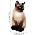 thumbnail image 2 of Wallmonkeys Siamese Cat with Bright Blue Eyes Peel and Stick Wall Decals WM15885 (24 in W x 48 in H), 2 of 4