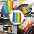 thumbnail image 5 of Stripes Microfiber Towel Absorbent Kitchen Cleaning Cloth Dish Towel Household Cleaning Towel, 5 of 7