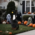 thumbnail image 4 of Halloween Black Cat Porch Goose Outfits Fits 23" H Statue Outdoor Lawn Garden Porch Goose Costume Outfit Accessorie Large Garden Geese Clothes, 4 of 5