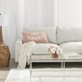 thumbnail image 5 of Mina Victory Life Styles Tonight/Not Tonight Cotton Throw Pillow in Blush Pink, 5 of 5