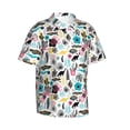 thumbnail image 2 of Haiem Dinosaur Printed Hawaiian Shirt for Men - Men’s Casual Beach Summer Shirts - Stretch Fabric with Modern Fit-X-Large, 2 of 9