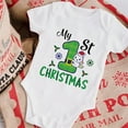 thumbnail image 5 of Youmylove Boys Girls Short Sleeve Christmas Letter Printed Romper Bodysuit Fall Clothes Toddler Jumpsuits Clothing Dailywear, 5 of 5