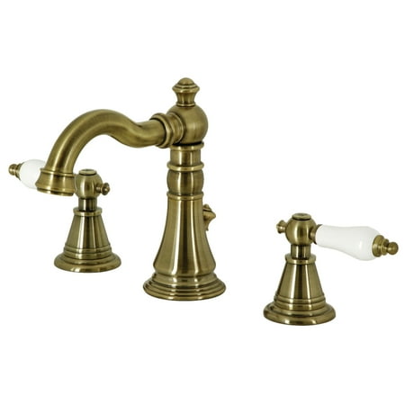 Fauceture FSC19733PL English Classic Widespread Bathroom Faucet  Antique Brass