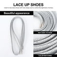 thumbnail image 6 of Raindrops 1 Pair Silver Plastic Shoelace Flat Laces for Sneakers Casual Wear 120x0.39in, 6 of 8