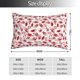 thumbnail image 2 of Fotbe Red Football Funda de Almohada Decorativa Estilo Occidental, Lujo en Algodón, Fundas para Almohadas King, Cojín Estampado para Decoración del Hogar-20"x30", 2 of 6