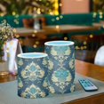 thumbnail image 3 of Yayeee Flameless Candles with Remote Flickering Battery Operated Multi Color Changing, Green Peacock Pattern, 3 of 7