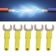 thumbnail image 5 of Conector Tipo Banana En Forma De U, Cobre Rojo+PA 8 Mm/0,3 Pulg. 10 Piezas Conectores Tipo Banana En Forma De U Para Aplicaciones Electrónicas ANGGREK Como se muestra en la descripción, 5 of 8