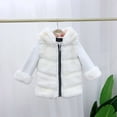 thumbnail image 2 of Jackets for Girls 9-10 Kids Boy's Girls Full Zip Polar Jacket Soft Warm Comfortable Fabric with Zippered Z0H-White, 9-10 Years, 2 of 4