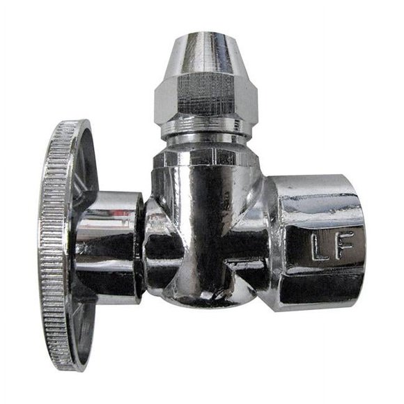 Keeney 4491734 0.5 in. FIP x 0.37 in. Flare Brass Shut-Off Valve