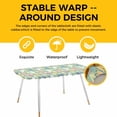 thumbnail image 4 of Easter Bunny Table Cloths for 8 Foot Rectangle Tables, Colorful Eggs Spring Leaves Daisy Yellow Green Check Patio Waterproof Elastic Fitted Tablecloths, Washable Rectangular Table Cover for Camping, 4 of 8