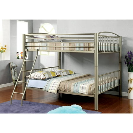 Furniture Of America Trey Modern Full Over Bunk Bed Metallic Gold Furniture Of America Trey Modern Full Over Bunk Bed Metallic Gold