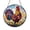 Acrylic 3.5 Inch, variant on Stained Glass Rooster Hanging With Chick Farmyard Scene Window Decor Rural Nature Art