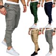 thumbnail image 2 of Mens Training Overalls Waist Cargo Trousers Combat Work Pants Bottoms New, 2 of 4