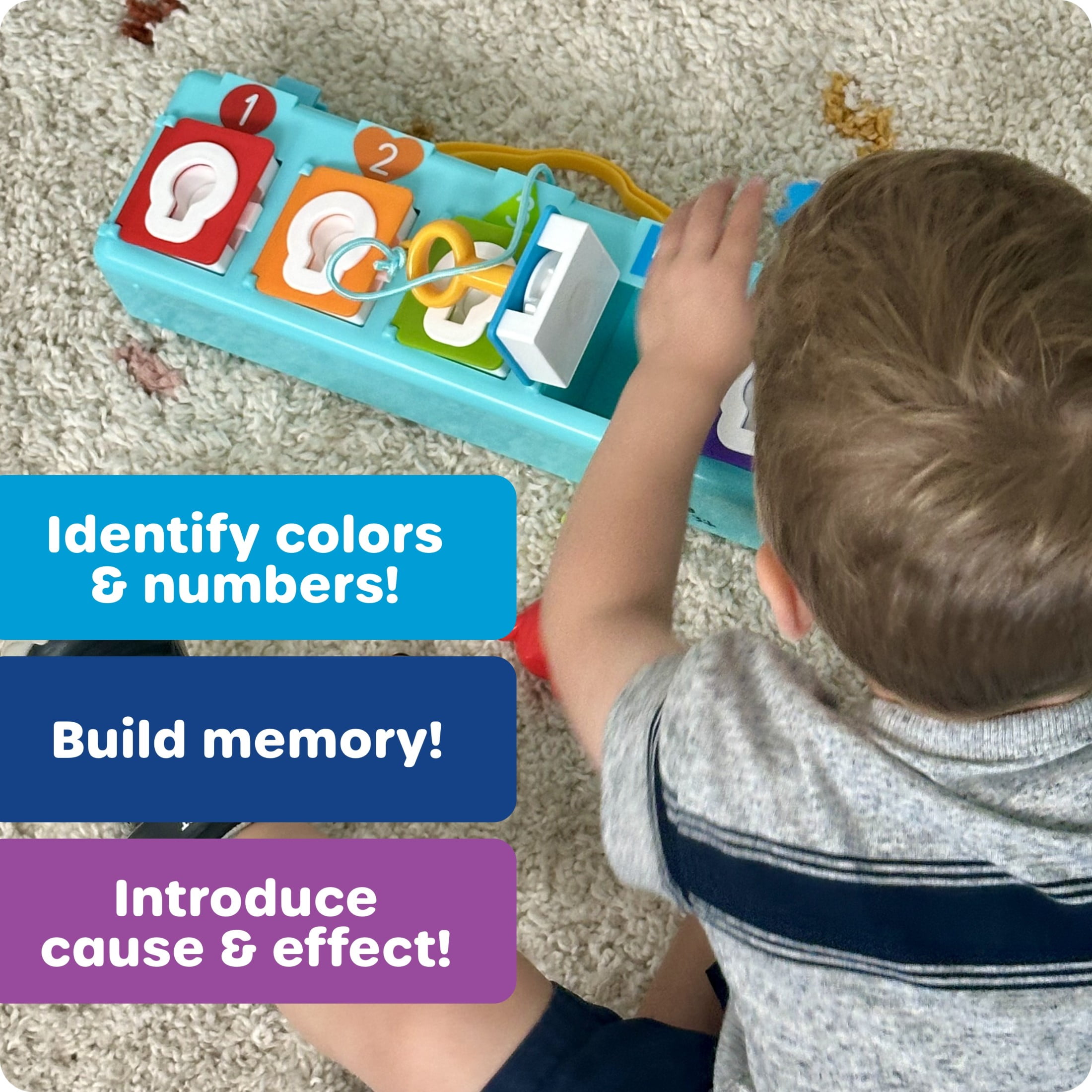 知育玩具 mkrs Learning Resources Lock & Key Clubhouse, Toddler Combination