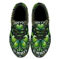 thumbnail image 2 of Happy St Patrick's Day Shamrock Irish Shoes Sneakers Black Size 6, 2 of 6