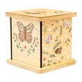 thumbnail image 1 of Alcancía de madera cuadrada, colección de alcancías, contenedor de regalo, estuche organizador para Mariposa, 1 of 9