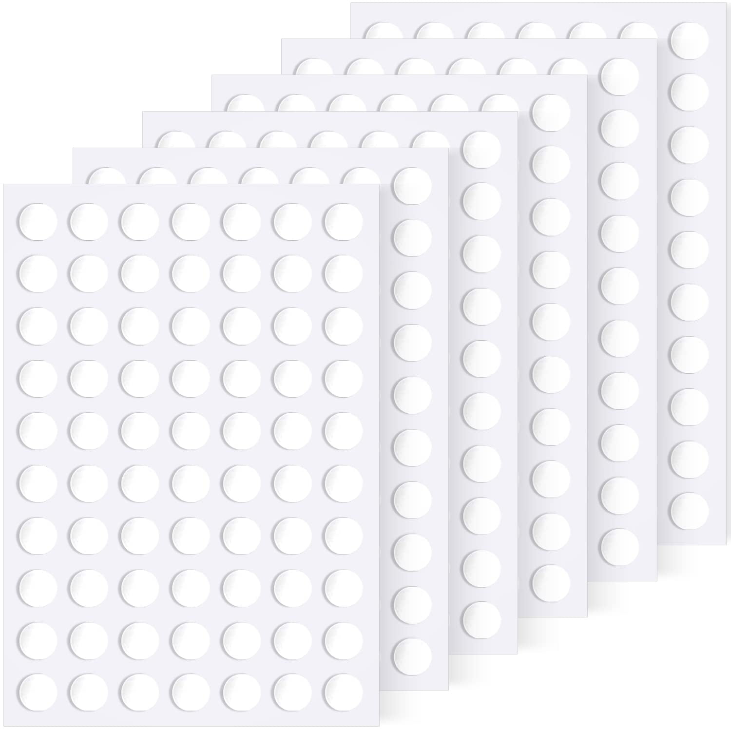 Sticky Dots, 420 6mm/0.24" Adhesive Tack, Double Sided Removable Clear