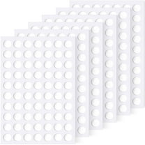Sticky Dots, 420 6mm/0.24" Adhesive Tack, Double Sided Removable Clear Mounting Round Tacky Dots Transparent Reusable Sticker Putty Glue for Hanging Pictures Posters on Wall, Art Craft