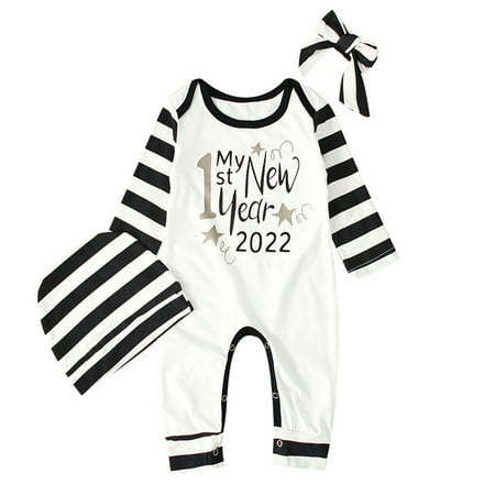 

ZHAGHMIN Summer Baby Girl Clothes Baby Girls Boys Cute Jumpsuit Suit Happy Years Jumpsuit Playsuit Romper Casual Soft Warm Sets Clothes Girl Rompers 2T Baby Romper Matching Sister Outfits Girl And B
