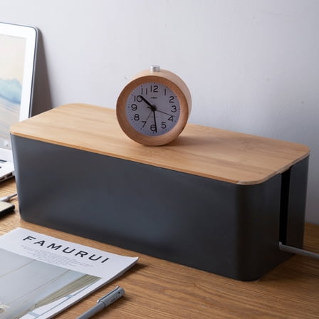 HEALEEP 1Pcs Rectangular Hide Cables Box for Cable Management in Corners