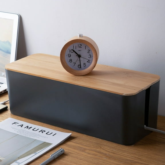 HEALEEP 1Pcs Rectangular Hide Cables Box for Cable Management in Corners