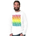 thumbnail image 5 of NASA Worm Logo Rainbow Gradient Long Sleeve TShirt Men Women Brisco Brands S, 5 of 6