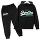 thumbnail image 2 of Conjunto de sudadera y pantalones con capucha para niños y niñas de 3 a 12 años, ropa de ocio, abrigo para primavera y otoño, 2 of 5
