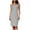 Gray, variant on Women's Tank Dress Crew Neck Sleeveless Casual Midi Dresses Summer Basic Slim Mini Dress