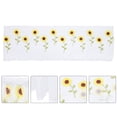 thumbnail image 3 of Weiweiguan 1Pc Sunflower Fresh Short Curtain Home Dustproof Curtain Window Accessory White, 3 of 6