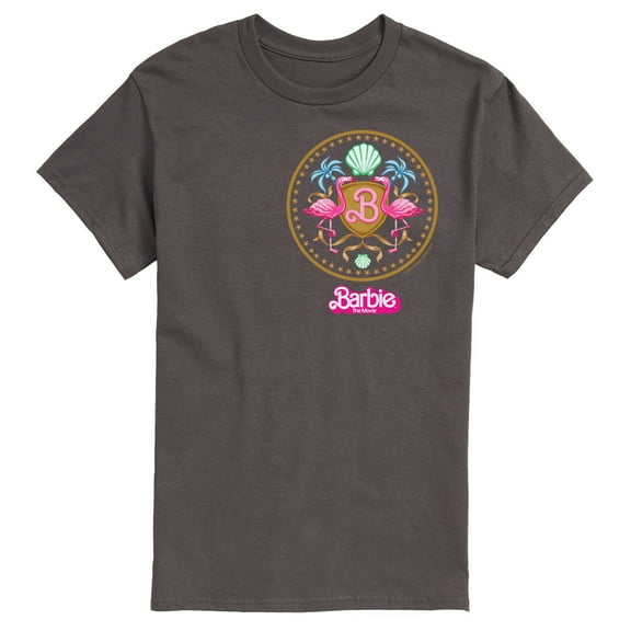 Barbie the Movie - Barbie Crest Full Color - Men's Short Sleeve Graphic T- Shirt
