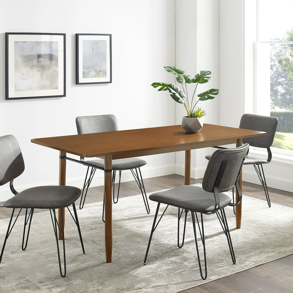 Manor Park 68" Mid Century Modern Wood Dining Table Acorn Walmart