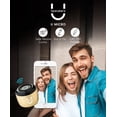 thumbnail image 2 of Microaltavoz Fashionit U | Elegante Bluetooth 5.0 inalámbrico portátil con micrófono incorporado y obturador remoto | ¡Pequeño altavoz perfecto para el hogar, fiestas y viajes! Dispositivo pequeño, so, 2 of 5