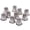 Silver, variant on Melvexa Bath Mat 14.2 X 27.2 in, Suction Cup Base with Massage Bumps, for Shower and Tub Use Setup and Daily Use, Blue