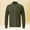 01 Army Green, variant on Awdenio Mens Sweater Cardigan Sweaters Full Zip Up Stand Collar Slim Fit Casual Knitted Sweater
