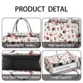 thumbnail image 4 of Large Capacity Tote Bag,White Christmas Santa and Gift Pattern Handbag Fashion Luxury Tote Bag,15.7"x13"x 5.1" Inches,Laptop Compatible, 4 of 6