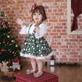 thumbnail image 1 of xiaxaixu Baby Christmas Set Round Neck High Waist Suspender Skirt, 1 of 10