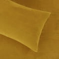 thumbnail image 6 of Chezmoi Collection Extra Soft Fleece Sheet Set Queen, 4-Piece Microplush Non-Pilling Velvety Bed Sheet, Deep Pocket - Lightweight All Season Warmth, Queen, Mustard, 6 of 9