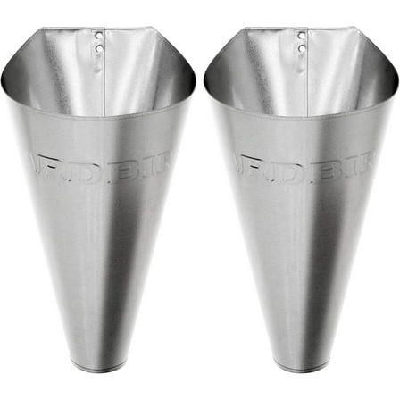 YARDBIRD 43650 Steel 2-Pack Medium Galvanized Poultry Restraining Cones